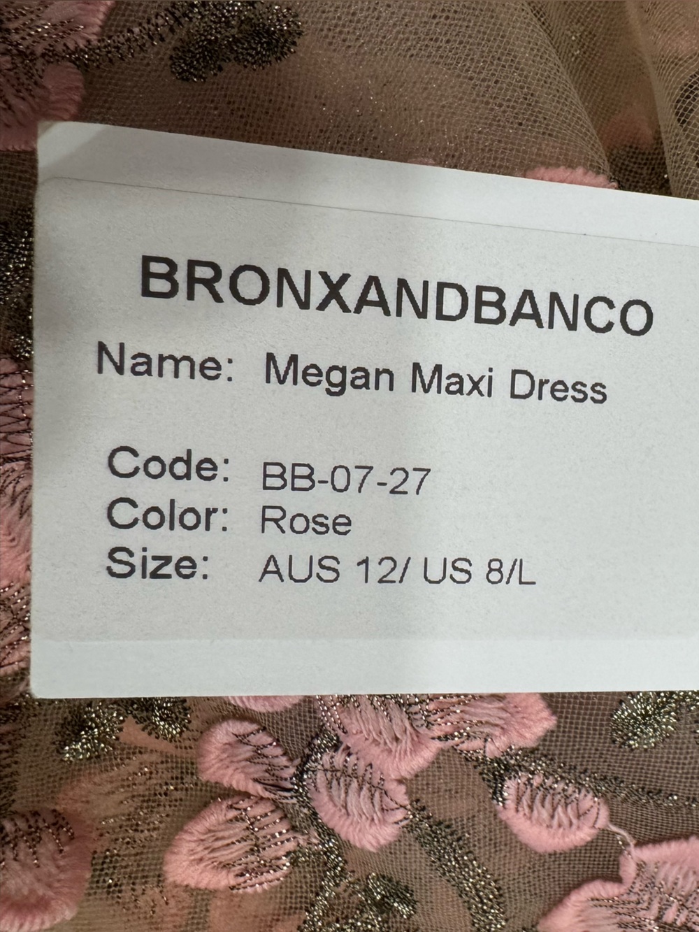 Bronx and Banco Megan Floral Embroidered A-Line Maxi Dress - Picture 10 of 15